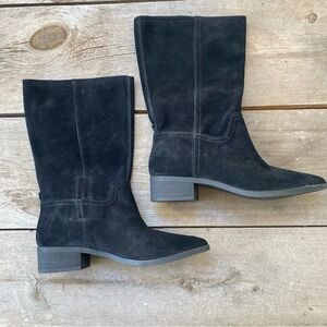Lucky Brand Lefara Black Suede Boots